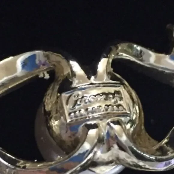 Vtg Corocraft gold pearl rhinestone 14" necklace - Picture 9 of 11